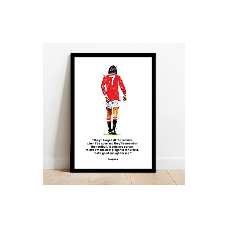 Manchester United - Man UTD - George Best Quote Framed