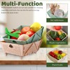 Collapsible Colanders and Strainers Plastic Collapsible Food Strainer for Kitchen