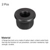 sourcing map M10 Flange Hex Nuts, 2pcs Grade 8.8 Carbon