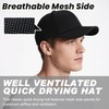BOTVELA Men Structured Baseball Cap Side Laser Cut Vented Performance