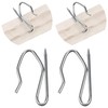 HOMMAKR Heavy Duty Zinc Metal Drapery Pin Hooks Pack of