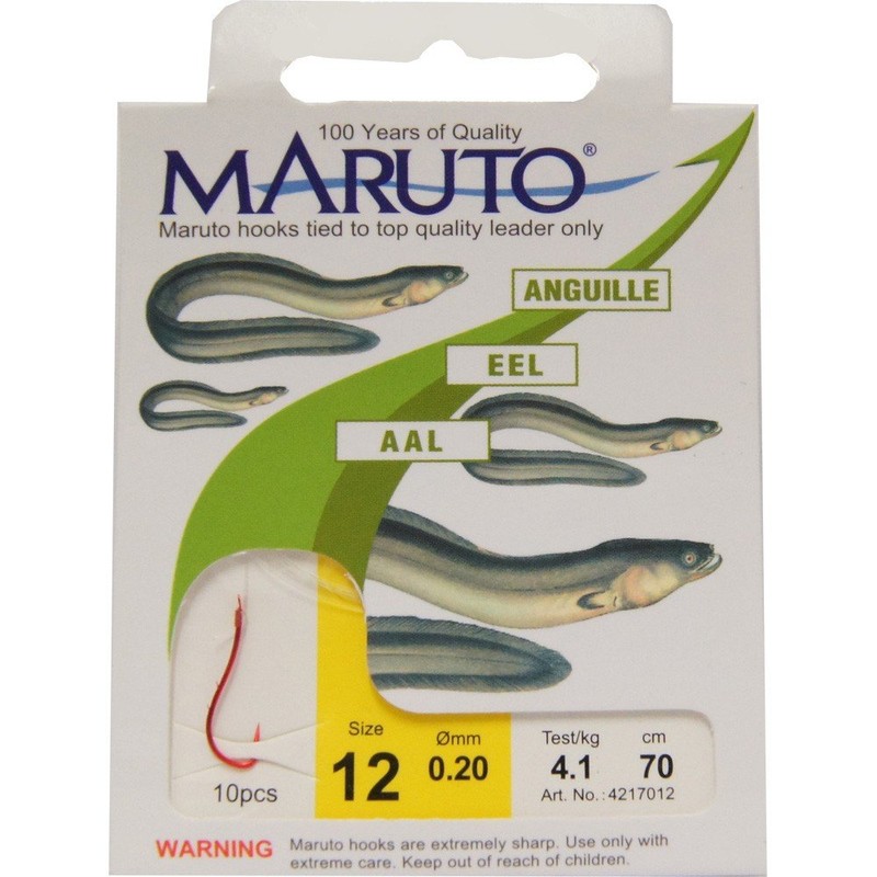 Maruto Eel Hooks Eel Fishing Worm Hooks, Size: 10