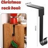 Guojanfon 4 Pack Christmas Stockings Holder Hanger, Metal Hooks for