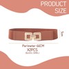 2 Pieces Simple Belts, Wide Belts For Women, Elastic Belts,