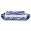 Spode Blue Italian Collection Butter Dish, Made of Porcelain, Butter