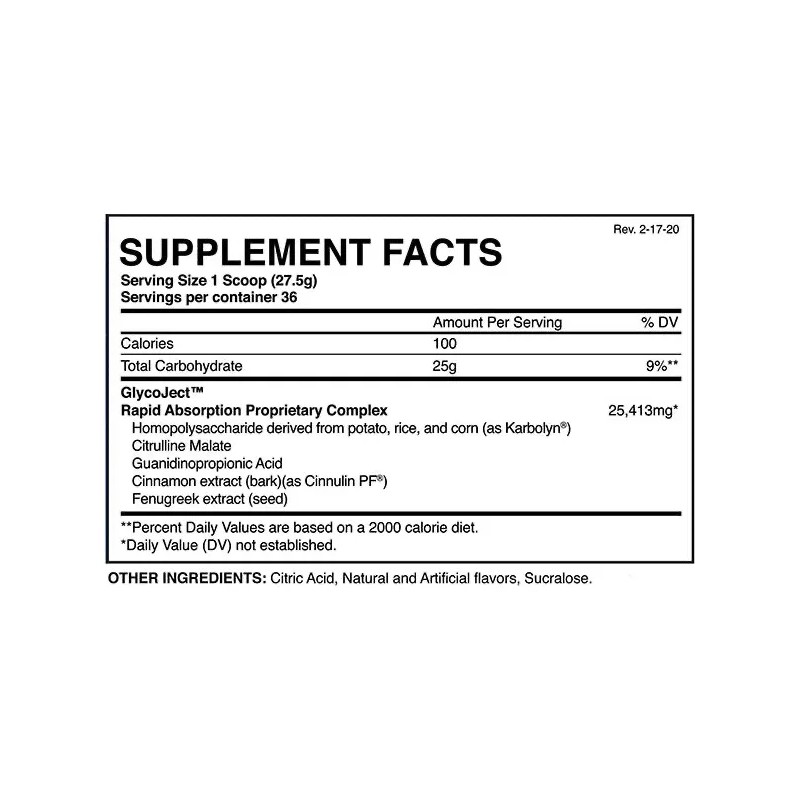 Evogen Glycoject 37 Servicios Recuperador Post Entreno Sabor Wild Berry