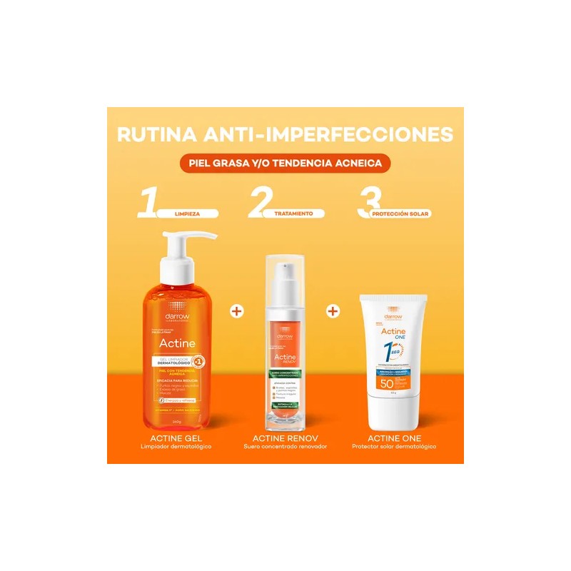 Gel Limpiador Facial Darrow Actine Vitamina C 140g Piel Grasa