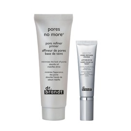 Dr. Brandt Pores No More Pore Refiner - Reduce Pores and Improve Skin Texture - Full Size (1 Fl Oz) + Travel Size (0.5 Fl Oz)