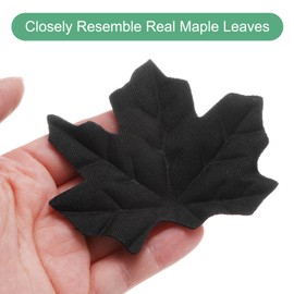 M METERXITY 200-Pack Artificial Maple Leaves, Fake Fall Leaves Faux Autumn Leaves for Thanksgiving/Wedding/Party/Wreaths Decor/Scrapbooking Crafts [Red Yellow]