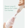 Momcozy Cepillo Limpiar Para Biberones Bebé Rosa Ls002, Cepillo Limpiador