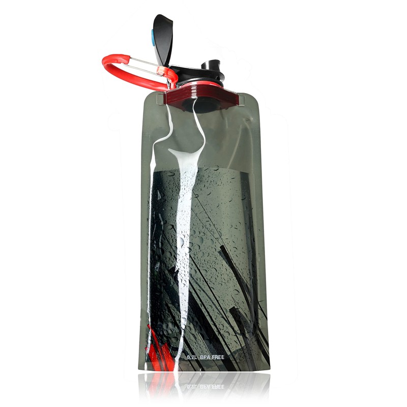Ganzoo © Drinking Bag with Carabiner, Pack of 3, Water