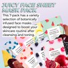 Vitamasques Face Masks Skincare Sheet Kit, 7-Pack - Juicy Collection