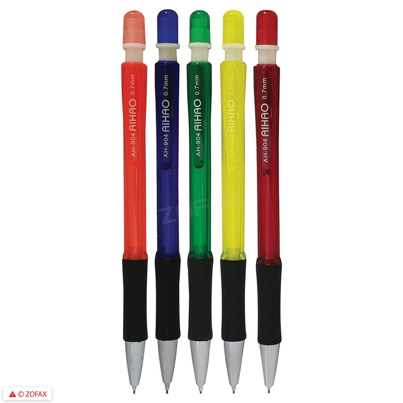 ZOFAX 5 x 0.7mm HB Mechanical Pencils With Rubber Tip