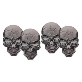Gatuida 2sets Unique Skull Car Decals Durable Aluminum Stickers Automotive Accessories Car Stickers for Men 2pcs*2