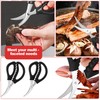 STRAYJO 8Pcs Seafood Scissors,Crab Scissors,Stainless Steel Lobster Scissors,Crawfish Scissors for