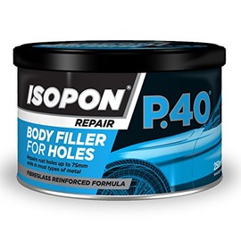 Reinforced Glass Fibre Bridging Compound Tin U-Pol 250ml P40