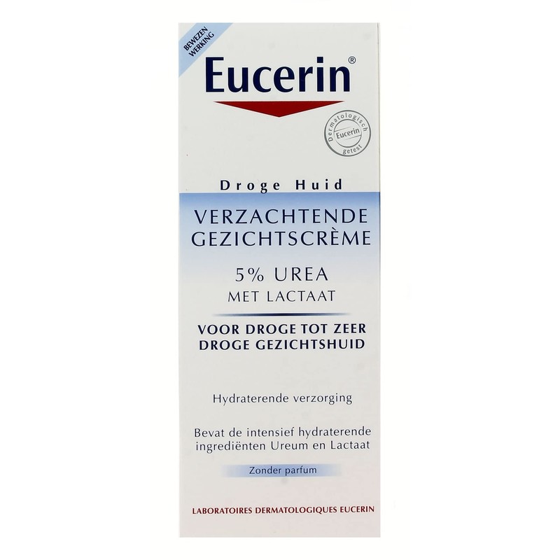 Eucerin 5% Urea Smoothing Face Cream, 50ml - Hydrating Moisturizer