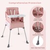 INFANS Baby High Chair, Foldable Portable Highchair for Babies and