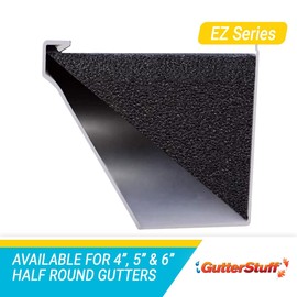 GutterStuff EZ Gutter Guard - 7-Inch Fascia Foam Gutter Filter Insert with Year Round Leaf Protection & Easy DIY Installation - GSF732-1