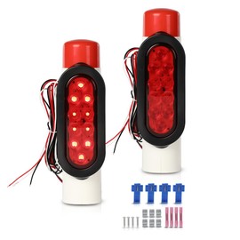 CNNELL Boat Trailer Guide-on Post Pipe Guide Lights LED Submersible DOT EZ Instal Fit for Standard 2" PVC (2-3/8" OD) Guide-on Post of Boat Trailer, Ski Boat or Fishing Boat 1 Set