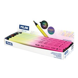 MILAN MAXI Sunset Series 12 Multi-Coloured Round Pencils Display Box