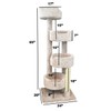 New Cat Condos 190209 Large Cat Tower with 4 Easy