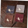 COLLBATH 2pcs Embroidery Random Cup Mats for Tea Ceremony Decorative