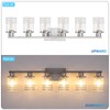 YYT 6-Light Bathroom Vanity Light Brushed Nicekl 6 Light Vanity