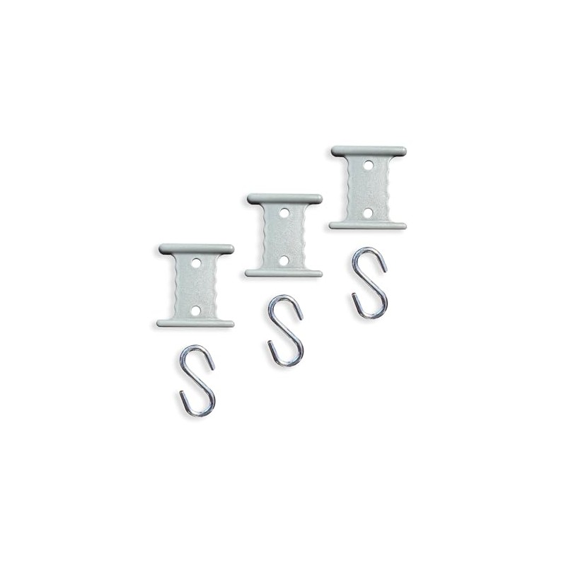 OLPRO Awning rail hangers with S hooks, 6 piece 6mm