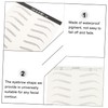 WOONEKY Professional -like Eyebrow Stickers 18pcs Waterproof False Brows for