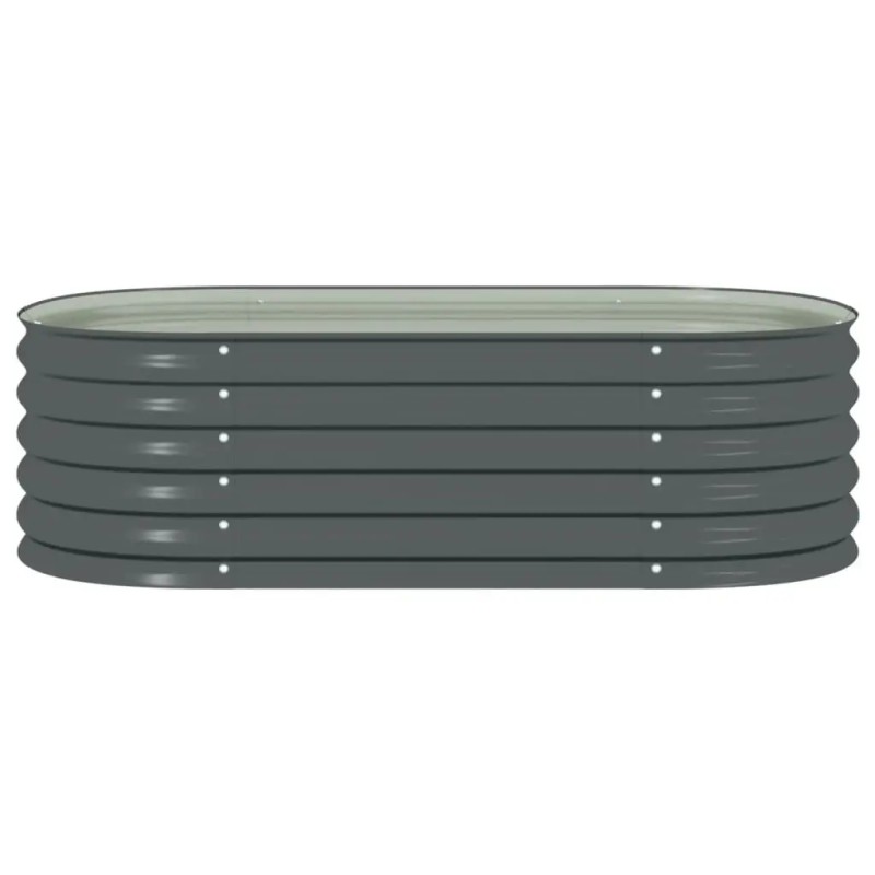 Galvanized Steel Gray 63"x31.5"x17.3" Garden Raised Bed Premium Garden SuppliesColor: