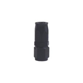 YOMIRACING 4AN Straight Rotating Aluminum Hose End Fitting for CPE Braided Fuel Pipe Hose Black