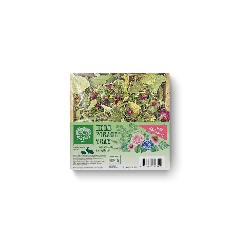 Herbal Forage Tray by Small Pet Select – Natural Treat