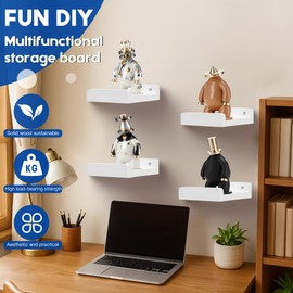 Small Wall Shelf,Small Floating Shelves for Wall,Mini Plants Shelf Wood