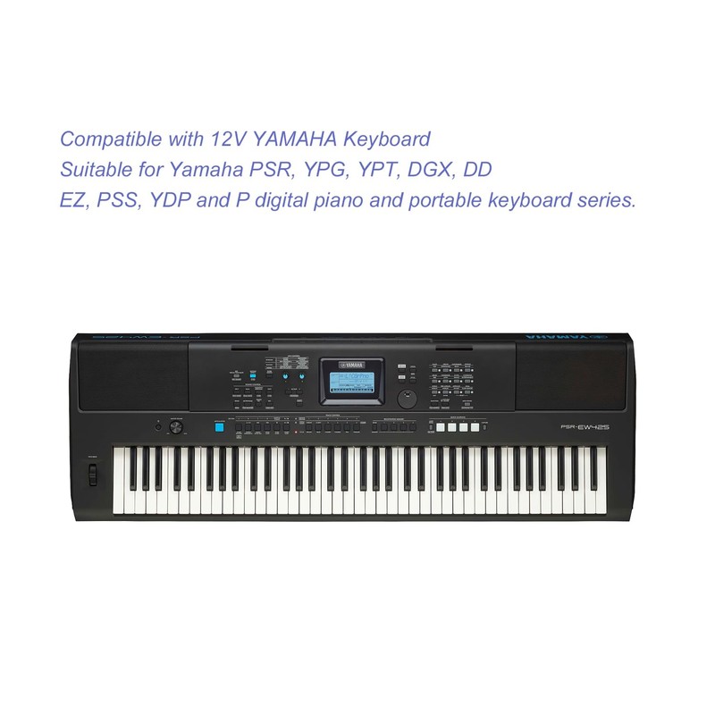 12V 2A AC to DC Power Supply Adapter for Yamaha