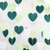 Sage-Green and White Party Decorations - 52Ft Heart Paper Garland