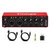Tiimge 2x2 USB Audio Interface for PC, with 48V Phantom