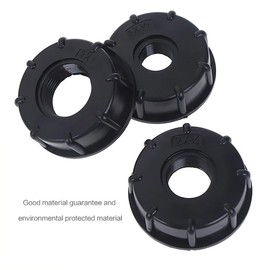 ExcInter IBC Tank Adapter,Inlet: 60mm coarse thread,Outlet size:1",Thread to Hose Faucet Valve Replacement Fittings Garden Supplies Watering