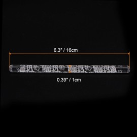 sourcing map Acrylic Embossed Rolling Pin 6.3 Inch Flower 3D Pattern Acrylic Non-Stick Roller Fondant Embossing Clay Rolling Pin Textured for Baking Cookie Pastry Clay Dough