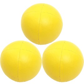 3 x Pro Cascade XL 180g Juggling Balls - Large Sized Quality Thud Juggling Balls & Bag - Set of 3 Juggling Balls (Yellow)