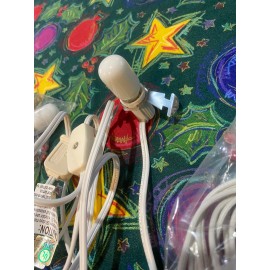 Department 56 New Set of 3 - Dept 56 Village House LIGHT CORDS Single Socket Clip for Houses