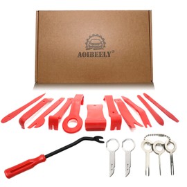 Aoibeely Lever Tool, Car Trim Wedges, Door Trim Tool, 17 Pieces, Plastic Tool, Car Disassembly Tool, Car Plastic Wedges, Car for Removal, Car Door, Door Trim