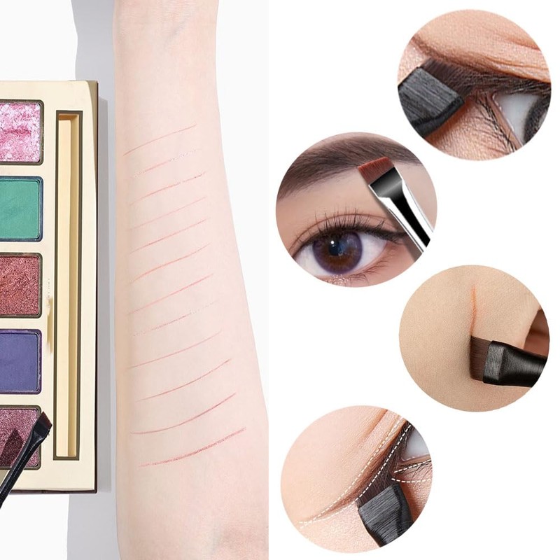Esforzarse 7 Pieces Eyeliner Brush Set, Precise Gel Eyeliner Brush,