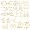 CHGCRAFT 26 Pcs 13 Styles Open Back Bezel Pendants Hollow