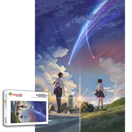 WSRXDMSN Anime Jigsaw Puzzles for Adults 1000 Pieces Wooden Collage Puzzle Art Teens 29.5x20 in …