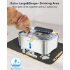 Dog Water Fountain for Large Dogs,3 Gallon Stainless Steel Dog