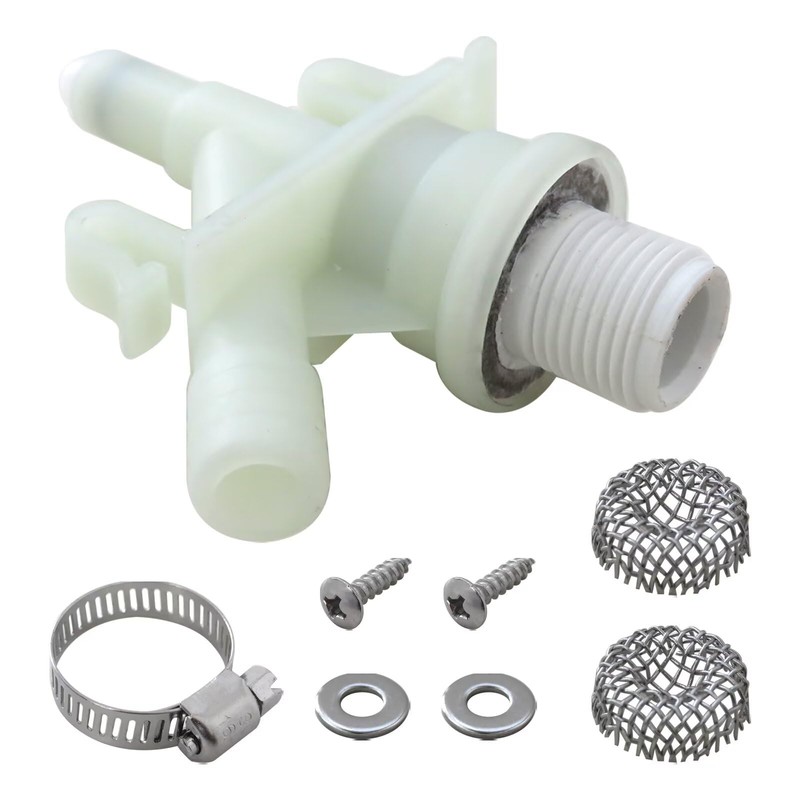 New Upgraded 385311641 Water Valve Kit, Plastic RV Camper Toilet