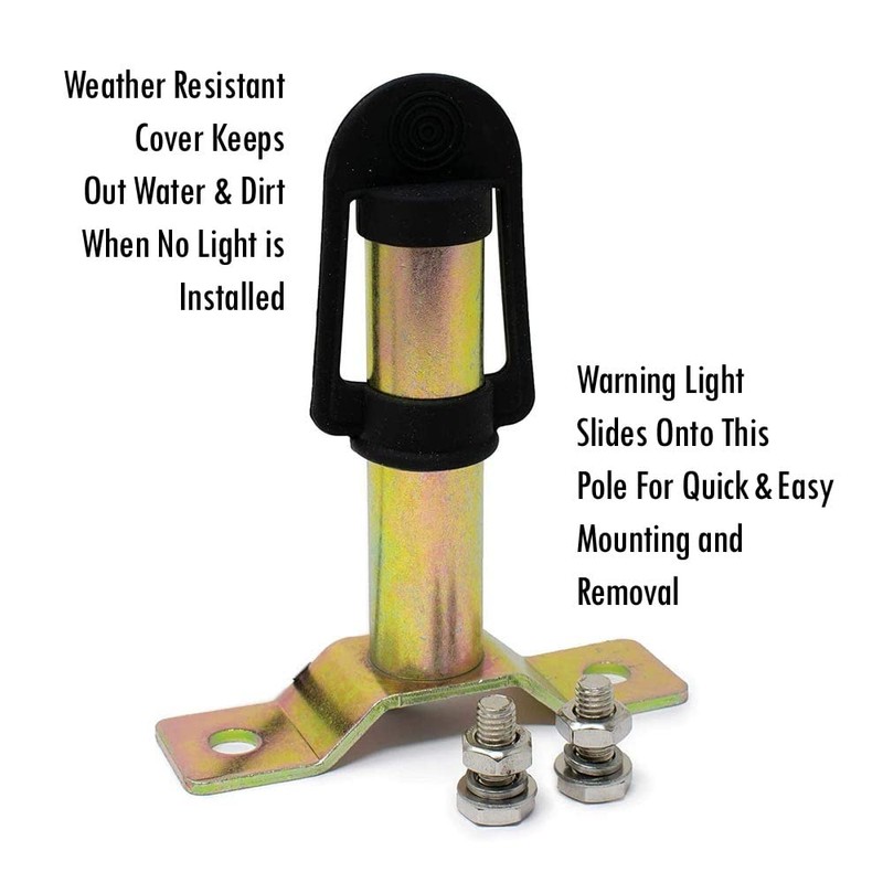 Pro Led 2856APLM DIN Pole Mount Amber Lens, Amber LED