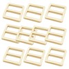 Bytiyar 10 Pcs 3/4 inch Alloy Metal Flat Slider Buckle