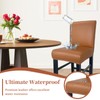 PU Leather Bar Stool Covers with Backs, Waterproof Bar Stool
